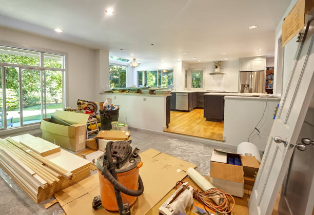 Professional Kitchen Island Installation technician working in Flower Mound, TX